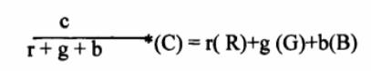 顏色C的三刺激值計算公式
